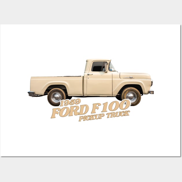 1959 Ford F100 Pickup Truck Wall Art by Gestalt Imagery